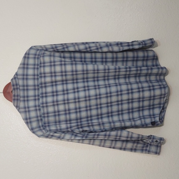 USED MENS CALVIN KLEIN JEAN PLAID SHIRT HAS BLEACH STAINS SIZE M LONG SLEEVE - Picture 9 of 10